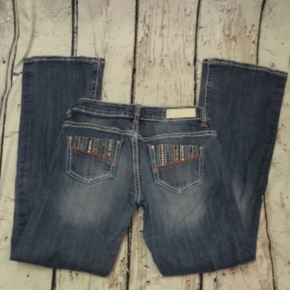 Rock & Roll Riding Jean w/Decorative Pockets - Picture 2 of 8